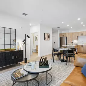 Open space living room and kitchen