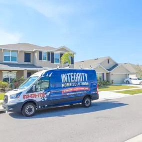 Integrity Home Solutions blue van