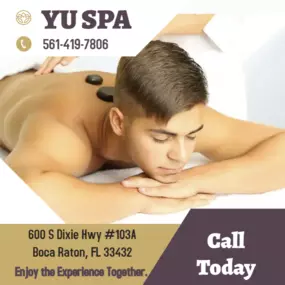 At YU SPA in Boca Raton, FL, we are dedicated to enhancing your health and rejuvenation through our professional services. Our team of experienced professionals is committed to providing you with personalized and top-quality care to help you achieve optimal wellness. Whether you are looking to relax, rejuvenate, or address specific health concerns, our state-of-the-art facility offers a variety of services tailored to meet your individual needs. Experience the ultimate in self-care and embark on