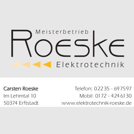 Logo von Elektrotechnik Roeske