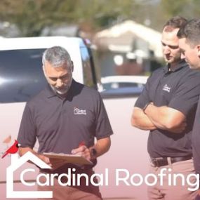 Three Cardinal Roofing employees