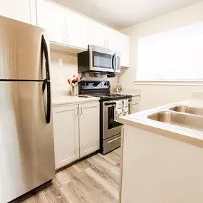 Kitchen with Stainless-Steel Appliances