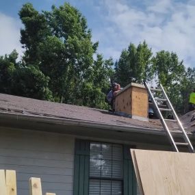 Chimney repair by Superior Roofing and Home