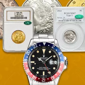 Luxury Watch, Rare Coins, Gold & Silver Rounds