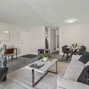 Living Room at Rushwood Apartments in Northeast Philadelphia