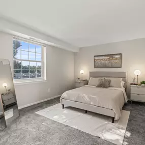 Bedroom at Rushwood Apartments in Northeast Philadelphia