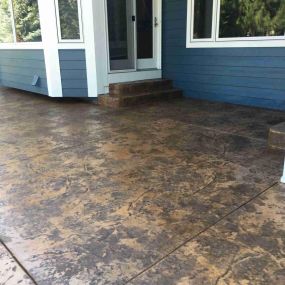 stamped concrete patio