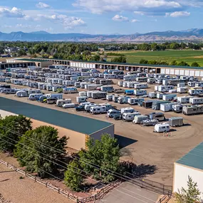 RV storage facility outside of Boulder, CO