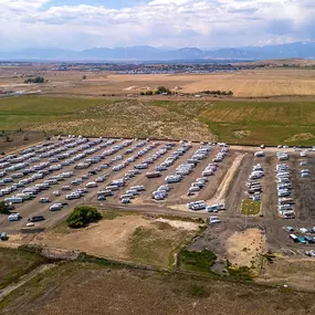 Outdoor boat parking close to the I-70 Mountain Corridor