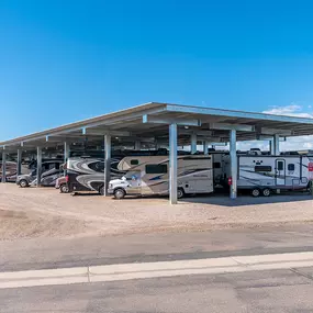 Covered RV parking near Cherry Creek State Park