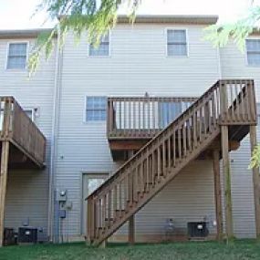 Townhome back decking