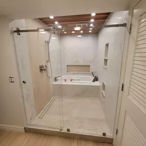 Custom shower door
