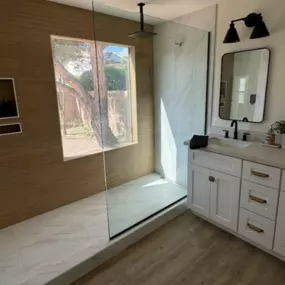 Custom shower door