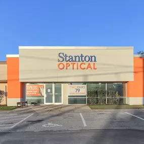 Storefront at Stanton Optical store in Jacksonville, NC 28546