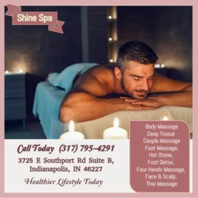 The full body massage targets all the major areas of the body that are most subject to strain and
discomfort including the neck, back, arms, legs, and feet. 
If you need an area of the body that you feel needs extra consideration, 
such as an extra sore neck or back, feel free to make your massage therapist aware and
they will be more than willing to accommodate you.