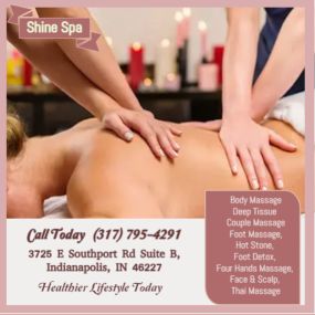 Asian Body Massage helps to relax the entire body, increases circulation of the blood and 
treats emotion, mind and spirit.