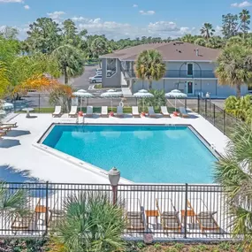 Swimming pool with sundeck