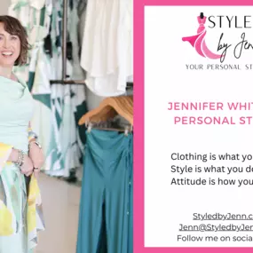 Jennifer Whitacre, your personal stylist and owner of Styled by Jenn!