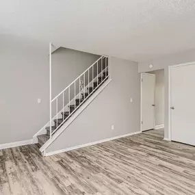 Living Room with Staircase