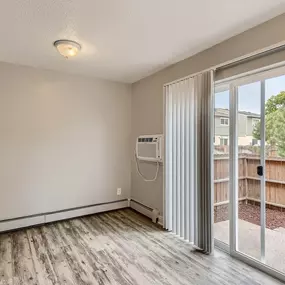 Dining Area with AC and Patio Door