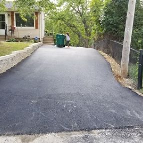 Finished Residential Asphalt Driveway