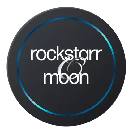 Logotipo de Rockstarr & Moon Marketing