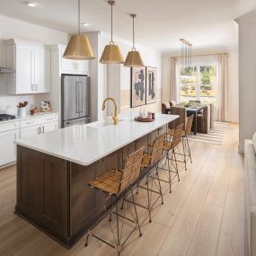 Open-concept floor plans for entertaining