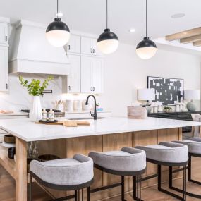 Gourmet kitchen with extra counter space for entertaining