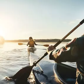 Enjoy the many water activities in Durham, including boating, kayaking, and fishing