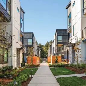 Walking paths connect residents through the community’s open spaces