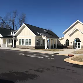 Storefront for Walker's Funeral Home & Cremation Services. 
304 W Center St
Mebane, NC 27302