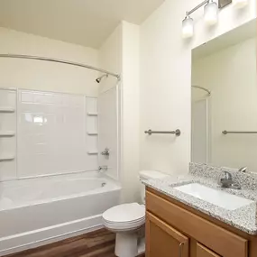 Bathroom with tub