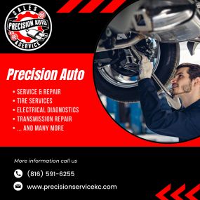 Precision Auto Sales & Service is a full service automotive repair facility locally owned & operated in Kansas City. Established in 2019 with over 30 years of experience. Oil changes to major fixes, no Job is too big or small so request a quote today!