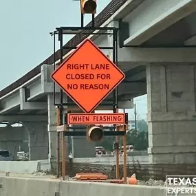 Texas road construction be like. Make sure you have the right coverage. Call for a quote today!