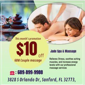 Couples Massage on Sat & Sun Only $10 OFF! Call Today!!