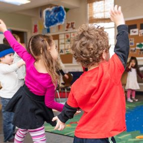 Kids Yoga at Nurturing Knowledge Preschool Greenwood, Seattle