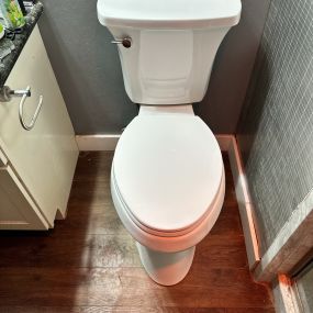 Comfort Height toilet install with Kohler.