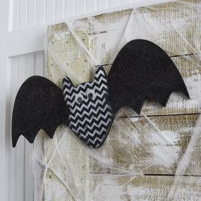 Halloween bat wood cutout craft