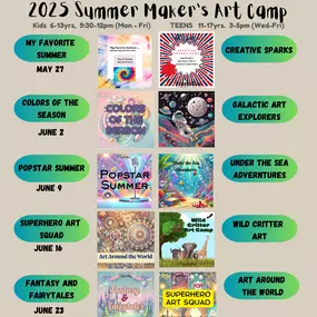 Summer Camp Schedule 2025