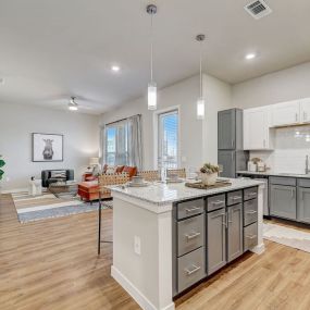 Ascend at Pioneer Hill - Modern Kitchen Interior With Living Space