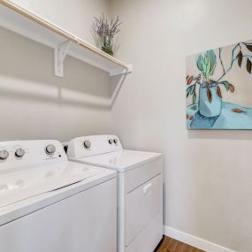 Ascend at Pioneer Hill - Laundry Room With Appliances And Decor