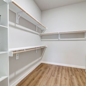 Ascend at Pioneer Hill - Empty Walk-In Closet With Shelves