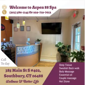 Our traditional full body massage in Southbury, CT
includes a combination of different massage therapies like 
Swedish Massage, Deep Tissue,  Sports Massage,  Hot Oil Massage
at reasonable prices.