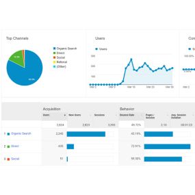 1st Month Results, Organic Search Results Through The Roof! affordable local seo services.