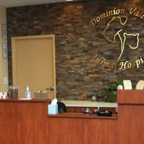 Dominion Valley Animal Hospital Reception Area