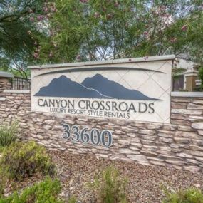 property sign at Canyon Crossroads