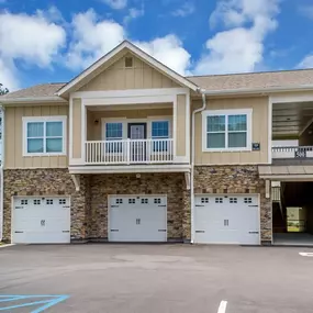 the front of a house with two garage doors at Sterling Creek