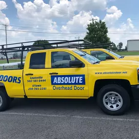 Absolute Overhead Door Service truck