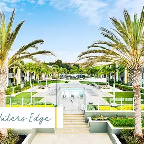 The entrance to Waters Edge at Marina Harbor