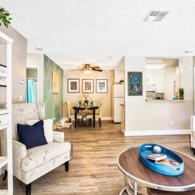 Living Room and Dining Area